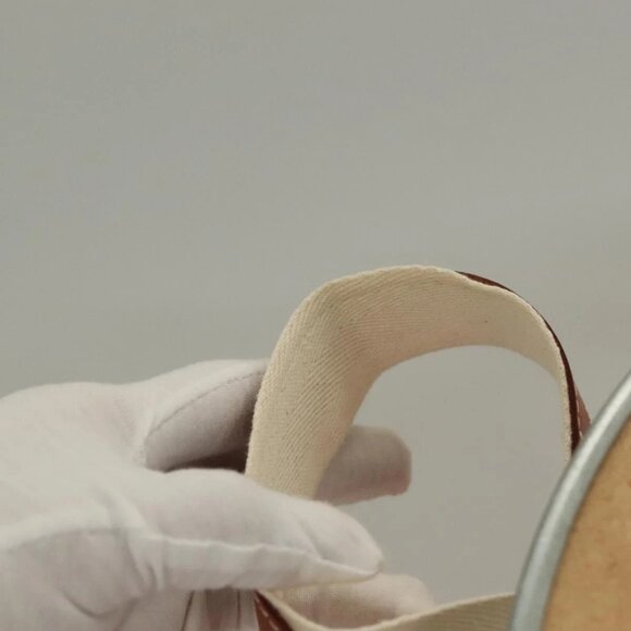 HERMES Saddle Box Wood Orange Silver Auth - Picture 8 of 16